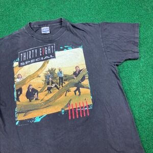 Vintage Thirty Eight Special Shirt Mens L  Black 1988 Rock Roll Strategy 80s USA